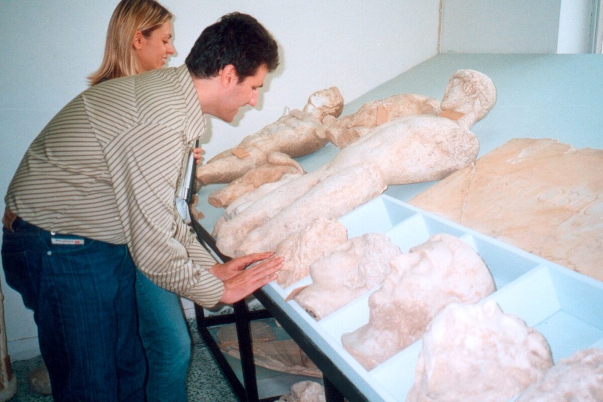 At a replica laboratory At a replica laboratory